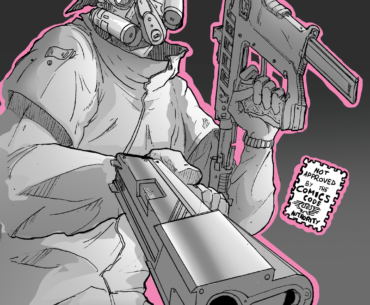 I made a cyberpunk comics for my final semester project