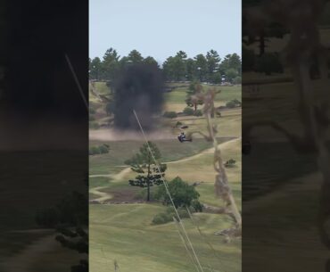 METIS Missle Launcher Destroys Multiple Russian Tanks | ARMA 3 Simulation #shorts