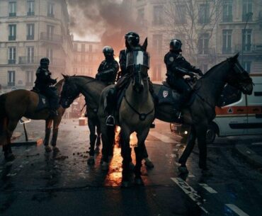 The riot police in France looks hella cool