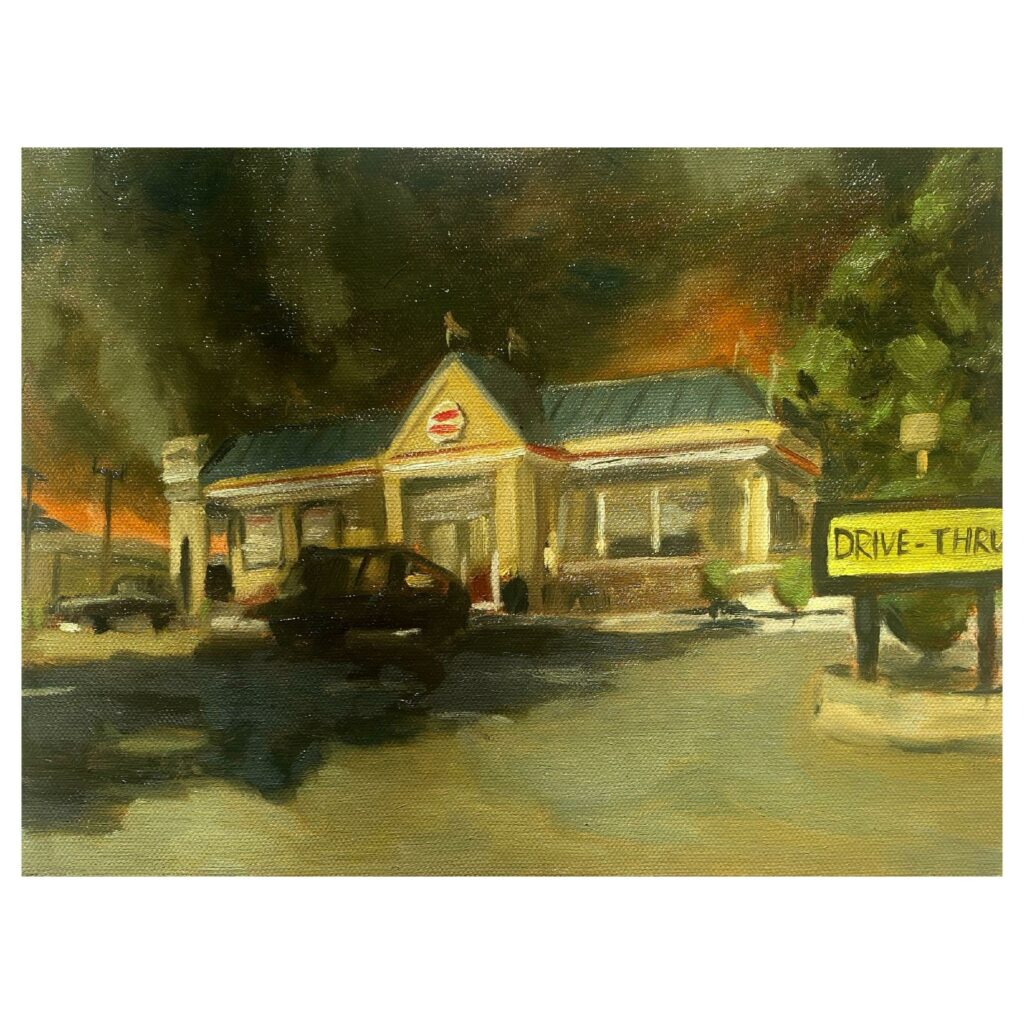 Burger Town - Oil on Canvas.