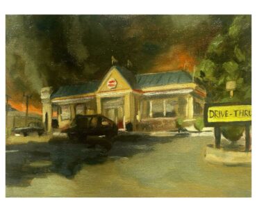 Burger Town - Oil on Canvas.