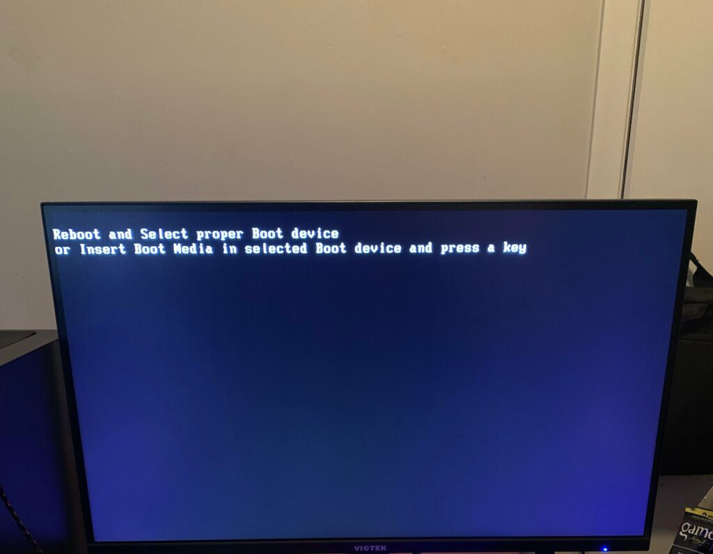 Just bought a new gaming pc and this is what comes up when I turn it on what do I do now ?