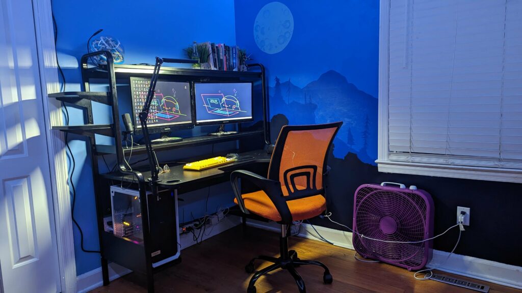 my first real setup. still a lot more to do!