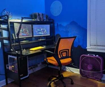 my first real setup. still a lot more to do!