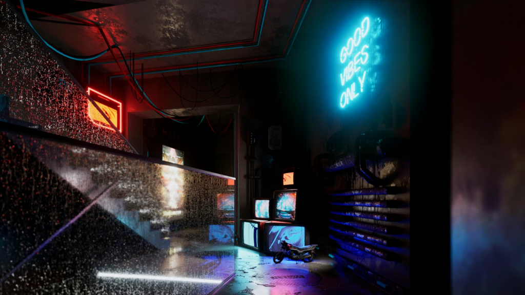 Abandoned basement animation