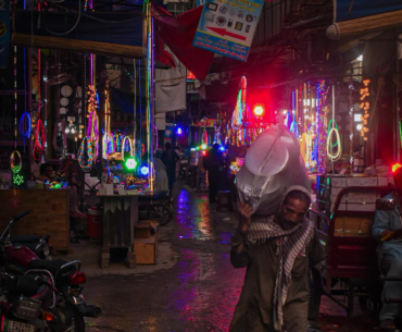Neon District in Lahore Walled City