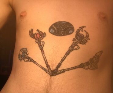 Filling up my whole torso with cod zombies can’t wait till it’s all finished!