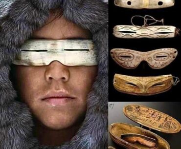 Snow Googles of Inuit Hunters, 2000 years ago. I think it looks really cyberpunk-y