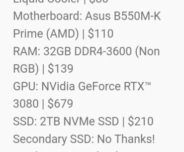 anything I should change? I'm digging it so far but don't know alot about pcs