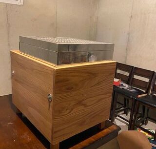 Oak ice box
