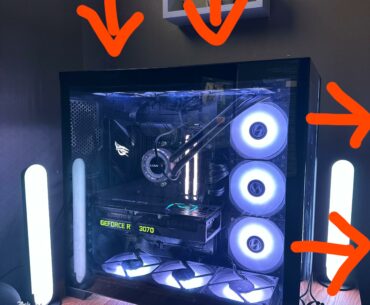This is my current fan layout in my pc, but my GPU still gets quite hot, so I have ordered another fan to see if that helps, which way do I put the fan on the rear of the case to optimise airflow?