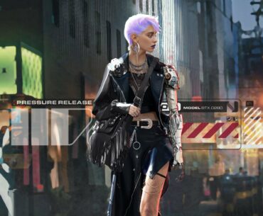 Cyberpunk girl by rui guo