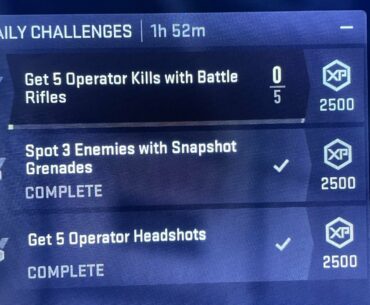 Any idea why my battle rifle kills aren't counting?