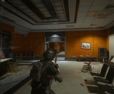 Mysterious floating gun in center of room?