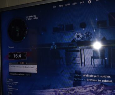 monkey ghost during holdout? does anyone know what it is? it's sitting on the table moving hands and arms.