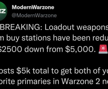 Loadout weapons prices reduced!
