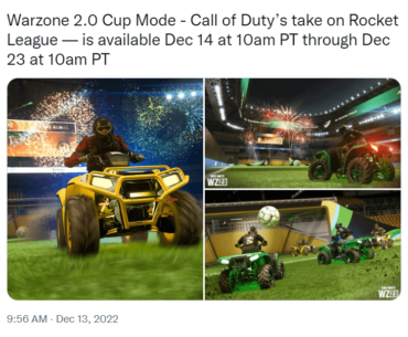 Focusing on a gimped version of Rocket League before your base FPS game is in a stable, playable state ... what is even going on at IW headquarters? Who's in charge of these decisions lol