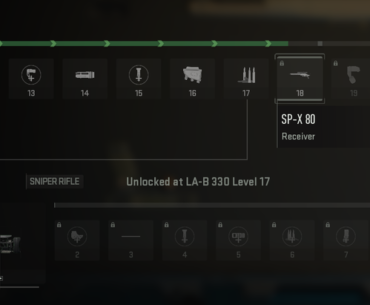 it says you have to get your LA-B 330 to level 17 to unlock the SP-X 80 but it's actually level 18