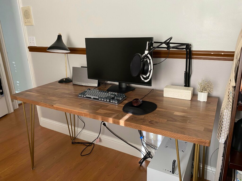 My first PC and my first minor woodworking project (made the desk) :)