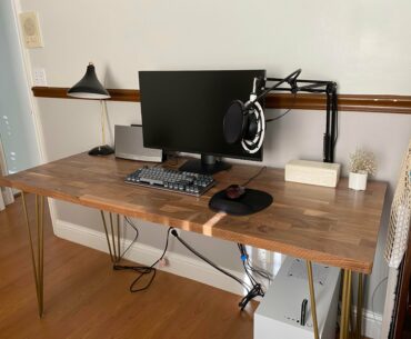 My first PC and my first minor woodworking project (made the desk) :)