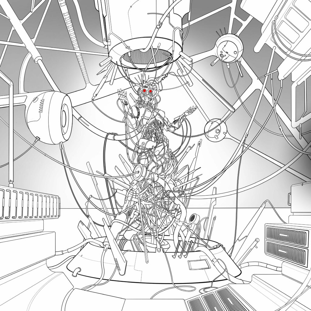 “The Throne Room” by Me, Digital Drawing, 2022