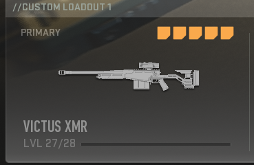 I can't level my victus amr past 27 to get the raptor scope anyone else having this problem