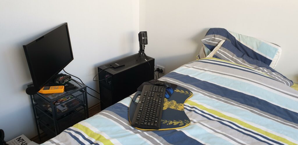 I don't have a desk yet