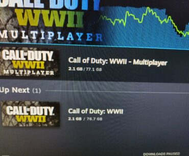 is cod wwii story mode 76gb and multiplayer 80 gb itself??