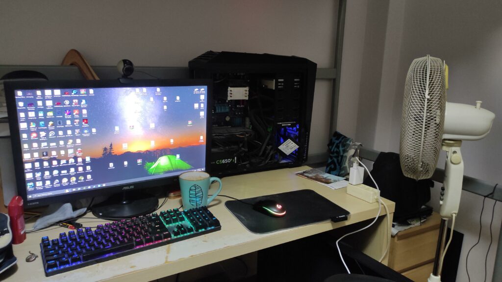 The "external cooling unit" - This FX build has served us for 12+ years, currently it needs it to run games