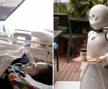 A cafe in Japan is hiring paralyzed people to to control robot servers in order to still make an income.