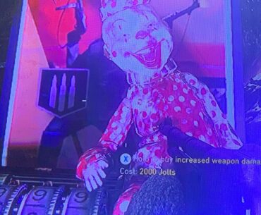 Does anyone know why a clown appeared on the blitz machine?