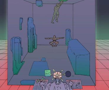 Artwork from the graphic novel 'Solar Shinobi' (2018) by Tom Davis