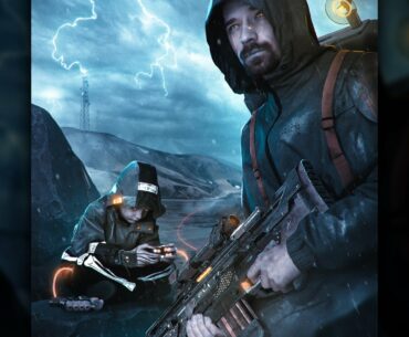 "Stranded" - a photo manipulation I made of me and my son Niko.