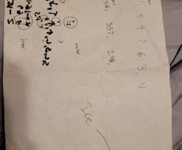 Heard we're posting our Origins notes. Here's that, along with a code I don't recognize and minecraft base coords for a world that has long since been deleted