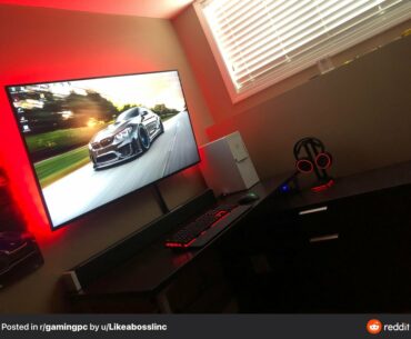 New look of gaming setup any recommendations for what to fix/add
