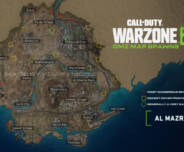 Updated DMZ Spawn Point Map [CORRECT LOCATIONS + DANGER RATING] Colorblind Friendly