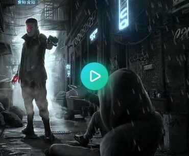 Snapshot from a Cyberpunk visual novel that our team recently finished developing