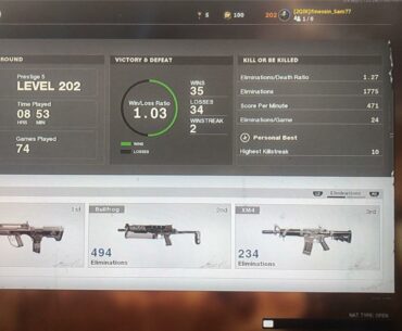 Figured I’d share my stats like the others are doing haha. Just started playing about a week and half ago.