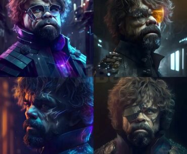 "Game of Thrones" if the series was filmed in the style of cyberpunk