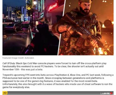 Please put back hardware icons in pre-game lobbies in crossplay so we can know how many PC players are there. At least give us choice whether we want to play with the cheats or not. No insult meant just stating the facts.