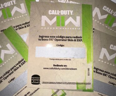 Small batch of the MW2 BK code, no eBay overprice and just the price of the meal. They sell quickly, DM