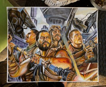 My drawing of the Origins loading screen…