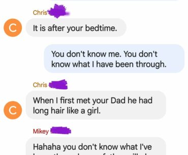 No games for dad. Conversation my 8 year old daughter had with my friends while I was in the shower.
