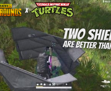 FUN FACT.. if you put two shields back to back you become a ninja turtle🐢