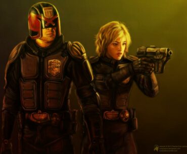 Dredd and Anderson by luckyraeve