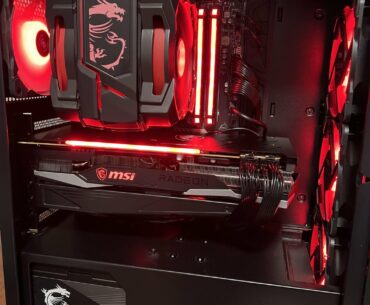 My first PC build ended up being and MSI build!…. The RED DRAGON! (Specs in Comments)