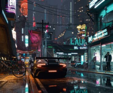 Cyberpunk Night Street (by me)