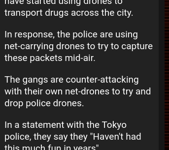Japan proving we live in a Cyberpunk age
