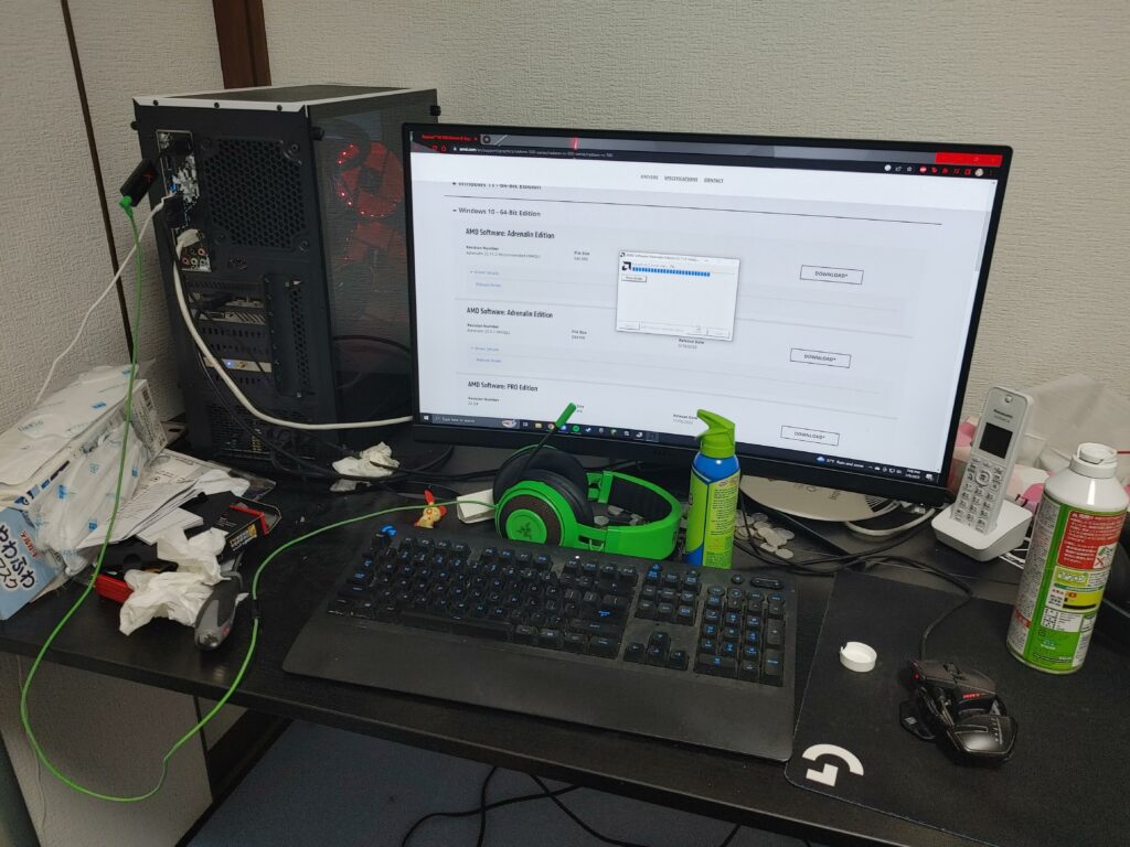 my brothers setup lol