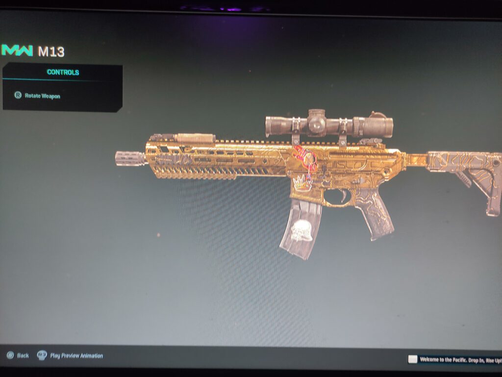 Finally I get the gold camo for my baby 😅
